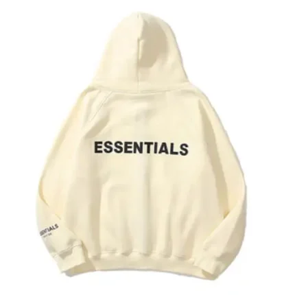 Fog Essentials Beige Zip Up Hoodie