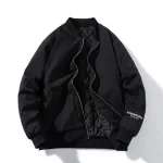 Essentials Black Iridescent Puffer Jackets