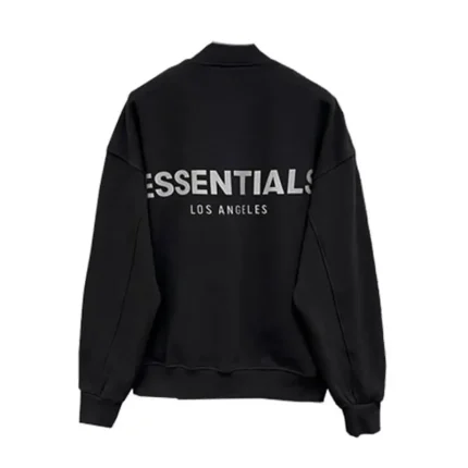 Essentials Black Men Los Angeles Jackets Baseball
