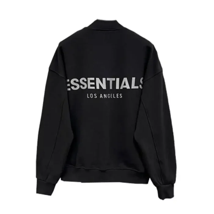 Essentials Black Men Los Angeles Jackets Baseball