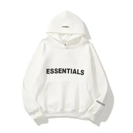 White Essentials Oversized Hoodie
