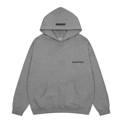 Flocking Letter Pullover Essentials Loose Hoodie
