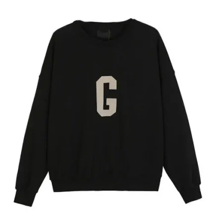 Essentials Seventh Collection “G” Crewneck Fear Of God Sweatshirt Black