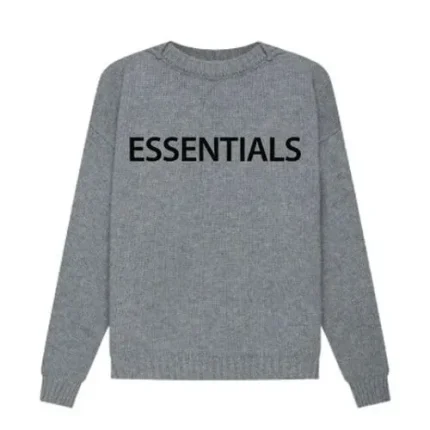 Overlapped Grey Essentials SWEATSHIRTS