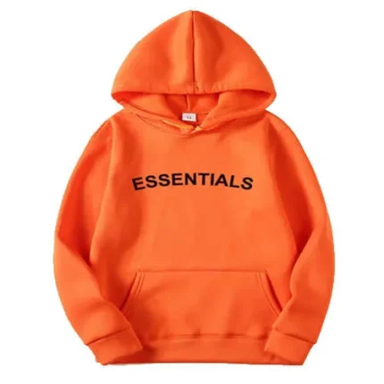 Pullover Essentials Fear Of God Casual Orange Hoodie