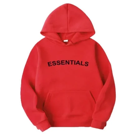 Pullover Essentials Fear Of God Casual Red Hoodie