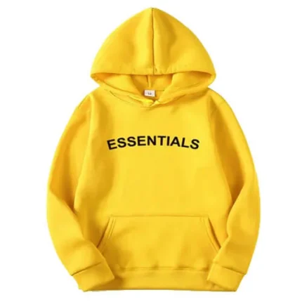 Casual Pullover Essential Fear Of God Yellow Hoodie