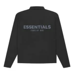 Essentials Coaches Jacket Black Fear Of God SWEATSHIRTS