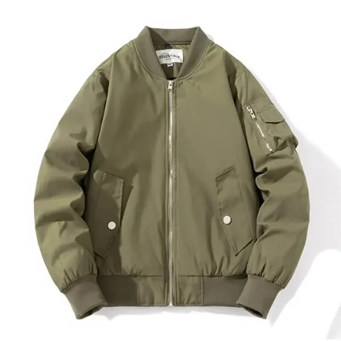 Essentials Green Coat Jacket