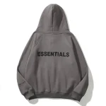 Essentials Grey Hoodie Full Zip