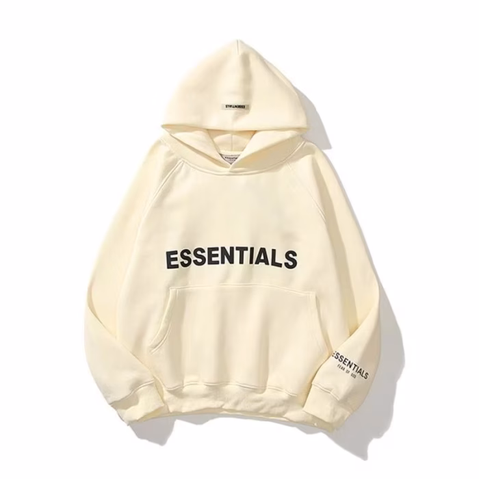 Essentials Beige Fear Of God Hoodie