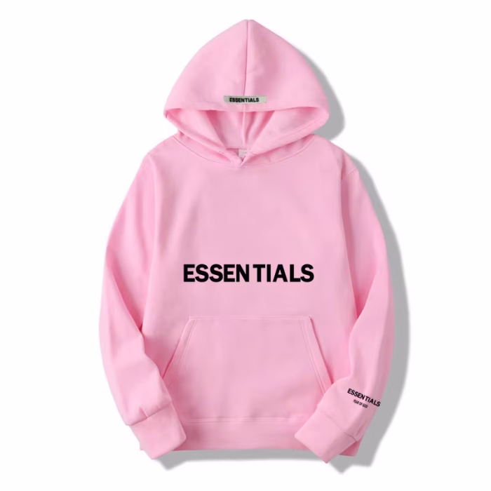 Fear Of God Casual Pullover Essentials Pink Hoodie