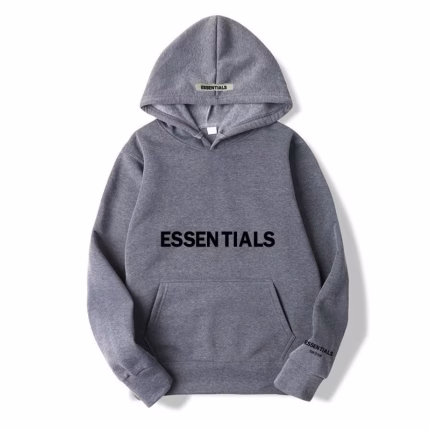 Essentials Fear Of God Dark Gray Hoodie