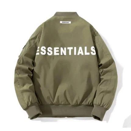 Essentials Green Coat Jacket