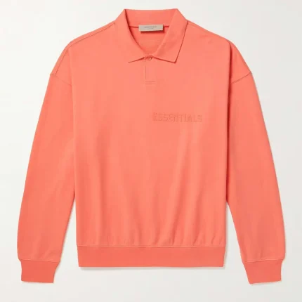 ESSENTIALS Logo Flocked Cotton Fear of God Polo Shirt